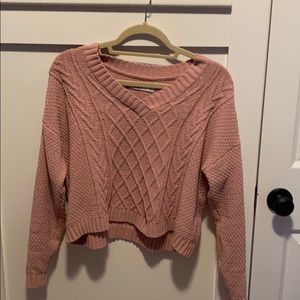 Hollister Pink knit sweater